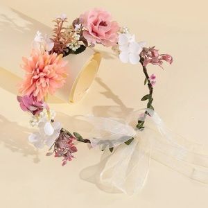 Floral Boho Headpiece Crown Hair Decor Accessory Headpiece